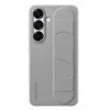 Image de Coque - Samsung - Galaxy S25 - Gris Clair - Fonction Support - Protection Chocs Et Rayures