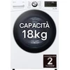 Image de LG RH18U8AVCW sèche-linge Pose libre Charge avant 18 kg Blanc