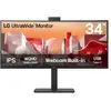 Image de LG 34BA85QE-B écran plat de PC 86,4 cm (34 ) 3440 x 1440 pixels Wide Quad HD LCD Noir - Neuf
