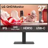 Image de Moniteur LG 27BA65QB-B.AEU 68,6 cm (27") 2560 x 1440 pixels Wide Quad HD LED Noir