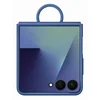Image de Coque En Silicone Avec Anneau Selfie Bleu Nuit Pour Samsung Galaxy Z Flip 7