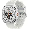 Image de Samsung Galaxy Watch Ultra 3,81 cm (1,5") AMOLED 47 mm Écran tactile numérique 480 x 480 pixels 4G Titane, blanc Wi-Fi GPS (satellite)