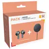 Image de Pack d'écouteurs intra-auriculaires true wireless Samsung Galaxy Buds4 ANC Bluetooth 6.1 Noir avec chargeur sans fil 25W - Neuf