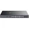 Image de TP-LINK Commutateur réseau Omada SG3428XMPP administrable L2+ Gigabit Ethernet (10/100/1000) Power over Ethernet (PoE) 1U Noir