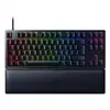 Image de Razer Huntsman V2 Tenkeyless, Clavier de jeu optique, Lumière LED RVB, Nordique, Noir, filaire, Clicky Purple Switch