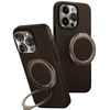 Image de Étui Uniq Keva Air Pour Iphone 16 Pro Avec Chargeur Magclick Et Poignée Gripfit Marron