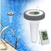 Image de Piscine Thermomètre Flottant Jauge,thermomètre Intérieur Et Extérieur Flottant Sans Fil,thermomètre De Piscine Numérique Avec Écran Lcd