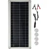 Image de Panneau Solaire Polycristallin 20w Flexible Avec Contrôleur Et Double Usb Pour Voiture Camping-car Bateau