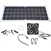 Image de Kit Photovoltaïque Solaire 10w Avec Ventilateur Et Double Ports Usb Femelle Pour Voitures, Bateaux, Avions, Satellites