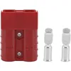 Image de Connecteur D'Alimentation Haute Intensité 50a 600v Bipolaire Pour Panneau Solaire Et Système À Double Batterie, Rouge