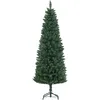 Image de Sapin De Noël Artificiel Ultra-fin De 180 Cm Avec Une Structure En Acier Pliable Et 479 Épines Vertes
