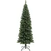 Image de Sapin De Noël Artificiel Ultra-fin De 180 Cm Avec Structure En Acier Pliable, 618 Épines, Vert