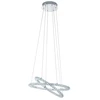 Image de Lustre LED unique à deux cercles VarrazoReproductioné de cristaux