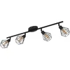 Image de Eglo 32767 ZAPATA 1 LED G9 Spot quadruple 4x3W 635x65mm noir ambre