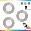 Image de Eglo Connect Set De 3 Spots Led Encastrables Fueva-c, Lampe Encastrable Smart Home, Matériau : Métal Moulé, Plastique, Couleur : Nickel Mat, Ø : 8,5 Cm, Dimmable, Tons Blancs Et Couleurs Réglables