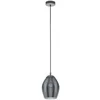 Image de EGLO Estanys, Noir, Nickel, Noir, Transparent, Acier, Verre, Rond, Intérieur