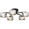 Image de EGLO COPILLOS, 5 ampoules, LED, 3000 K, 750 lm, IP20, Noir, Transparent