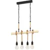Image de Eglo 43318 YOUNGSTOWN E27 4-fois Suspension 700x45mm Noir Marron