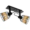 Image de EGLO Balken Anwick 1 E27 2x40W noir rotin