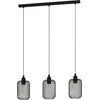 Image de Eglo 43333 WRINGTON E27 triple suspension 740x150mm noir