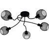 Image de Wrington Plafonnier Moderne 1 5 Lumières Acier Noir
