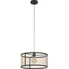 Image de Lustre industriel Dellow 1 Lumière Acier Noir