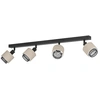 Image de Lampe De Plafond Japandi Rosley 4l - Noir Avec Crème - 43659