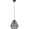 Image de EGLO Suspension Stype, lampe à suspendre à 1 flamme, lampe à suspension en métal noir, lampe de table à manger, lampe de salon suspendue avec douille E27