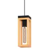 Image de Eglo 43743 NAFFERTON E27 Lampe à suspendre 100x100mm noir brun