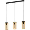 Image de Eglo 43744 NAFFERTON E27 triple suspension 800x100mm noir marron