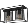 Image de CATTERICK applique/plafonnier lampe éclairage - L35 x l16,5 x H19 cm - noir - 2X40W excl - IP20