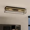 Image de NOHALES Applique/plafonnier Lampe éclairage - L64 x l17 x H14,5 cm - noir, laiton - IP20