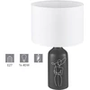 Image de Eglo 43823 VINOZA E27 Lampe de table Ø300mm noir blanc