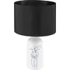 Image de Eglo 43824 VINOZA E27 Lampe de table Ø300mm Blanc Noir