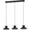 Image de GRIZEDALE suspension Lampe à suspendre Lampe à suspendre - L96 x l26 x H110 cm - noir, laiton - 3X40W excl. - IP20