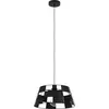 Image de EGLO Lampe à suspendre Pontefract, lampe à suspendre au-dessus de la table à manger, lampe à suspendre ronde en métal noir, lampe à suspendre avec douille E27, Ø 42 cm