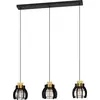 Image de STILLINGTON 1 suspension Lampe à suspendre Lampe à suspendre - L88 x l18 x H110 cm - noir, marron - 3X40W excl - IP20