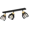 Image de STILLINGTON 1 spot - L71 x L16 x H24.5 cm - noir, marron - 3X40W excl. - IP20