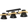 Image de MACCLES Applique/plafonnier Lampe éclairage - L78 x l18 x H20,5 cm - noir, marron - IP20