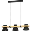 Image de MACCLES Lampe à suspendre Lampe à suspendre - L78 x l18 x H110 cm - noir, marron - 3X15W excl. - IP20
