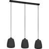 Image de BARLASTON Lampe à suspendre Lampe à suspendre - L88 x l18 x H110 cm - noir - 3X40W excl - IP20
