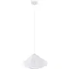 Image de EGLO Lampe à suspendre Dolwen, lampe suspendue au-dessus de la table à manger, lampe de salle à manger japonaise, abat-jour en tissu et métal en blanc, douille E27, Ø 42,5 cm