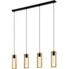 Image de LITTLETON Lampe à suspendre Lampe à suspendre - L116 x l5,5 x H110 cm - noir - 4X40W excl. - IP20