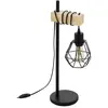 Image de EGLO TOWNSHEND 5, Noir, Marron, Acier, Bois, Polyvalent, Style vintage, Noir, IP20