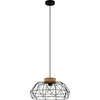 Image de Lustre industriel Padstow 1 Lumière Métal Noir