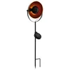 Image de Lampe À Led Solaire Plug-in Noir-orange Pique De Sol Lampe De Terrasse Extérieure Spot De Jardin Eglo 48705