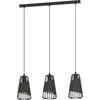 Image de Eglo 49448 AUSTELL E27 triple lampe à suspendre 765x165mm noir or