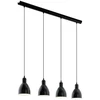 Image de EGLO Lampe suspendue Priddy 4L 49466