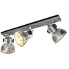 Image de EGLO Lampe spot Barnstaple 3 flammes patine brune et noire