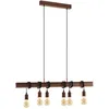 Image de Vieille Lampe Pendante Eglo En Métal Brun Antique Uniquement Des Ampoules 220-240 V Ip20 - Metallo